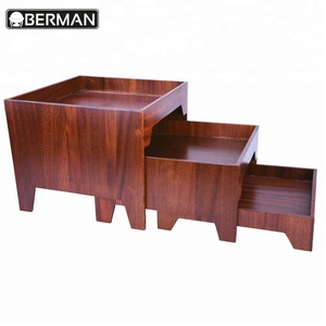 อุปกรณ์โรงแรม ชั้นวางขนมปังไม้สำหรับจัดเลี้ยง ฮัว ดิสัน ชั้นวางบุฟเฟ่ต์ไม้ 2 ชั้น - Product Image 4