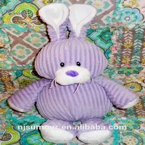 Ganz PANA Cutie 14 "púrpura conejo de conejito Rattle bebé juguete Pascua