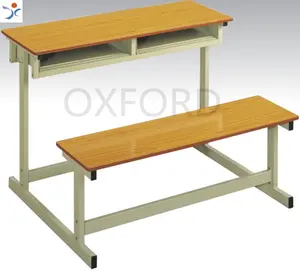 Classroom double chair and desk