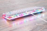 K87S Keyboard Gaming, Papan Ketik Komputer Mekanik 87 Tombol, Keyboard Gaming Rgb Backlit Berkabel
