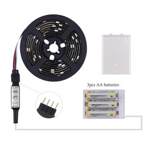 Kết nối USB LED Strip băng ánh sáng linh hoạt có thể sạc lại pin Powered với màu sắc từ xa thay đổi - Product Image 5