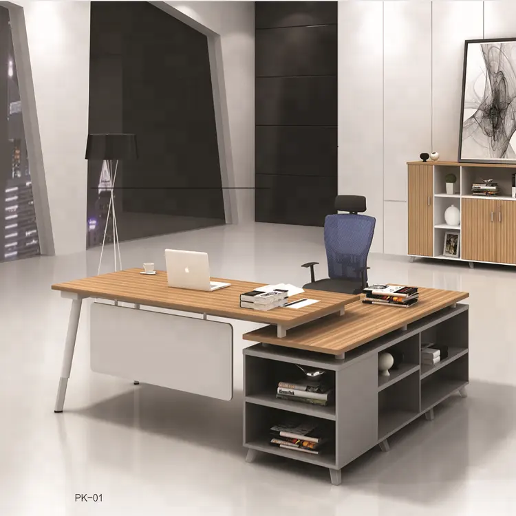 Büro Zähler Tabelle Design von Verwendet L Geformt Executive Büro Schreibtisch