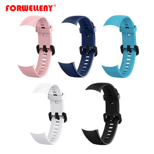 Bracelet de remplacement en silicone rose pour Huawei <span class=keywords><strong>Honor</strong></span> <span class=keywords><strong>Band</strong></span> 4 Smartwatch, prix d'usine Forwelleny - Product Image 2