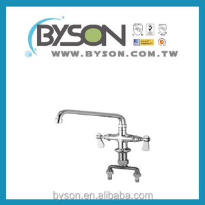 ก๊อกน้ำอ่างล้างหน้าแบบติดผนังสองมือจับ รุ่น CF42131 ยี่ห้อ BYSON จากไต้หวัน ดีไซน์ทันสมัย ผิวขัดเงา - Product Image 4