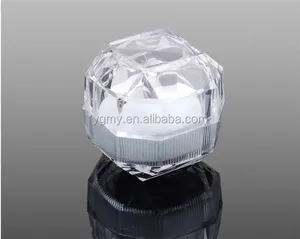 De alta calidad de acrílico cristal claro anillo caja/caja de la joyería caja/Cajas de Regalo