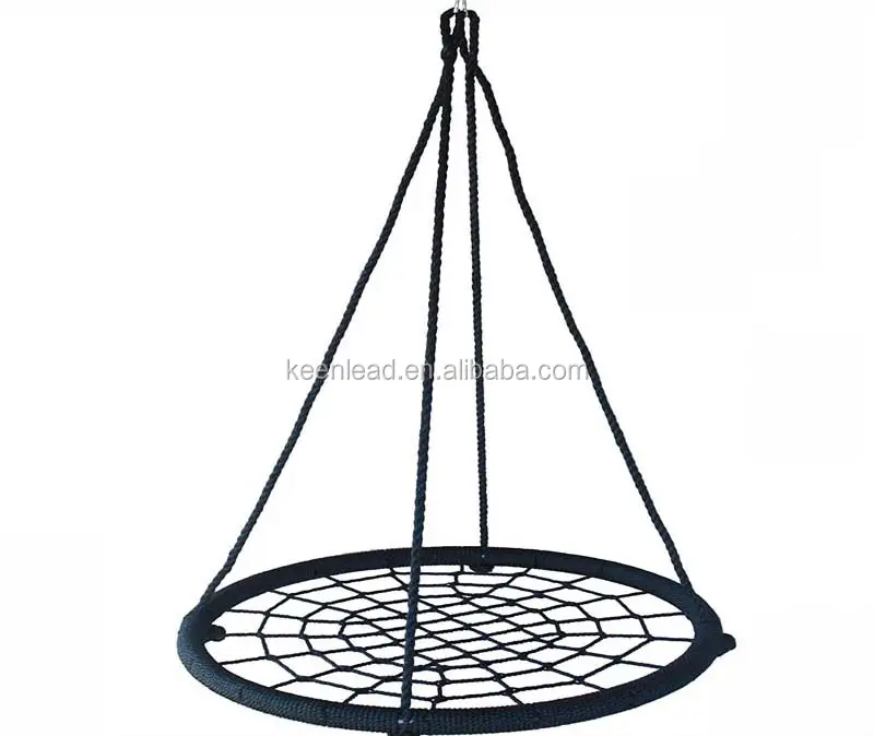Siège balançoire pour enfants, chaise ronde, œuf suspendu, plate-forme web d'araignée