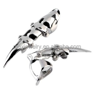 Modo unico <span class=keywords><strong>Punk</strong></span> <span class=keywords><strong>Rock</strong></span> degli uomini Gotici Armatura Knuckle Doppio Anello di Barretta Completo Gioielli - Product Image 1
