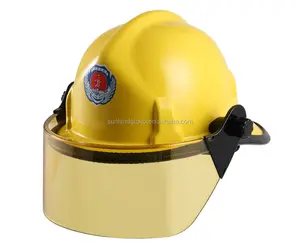 소방 헬멧 안전 헤드 램프 보호 하드 모자 소방관