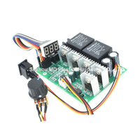 Contrôleur de vitesse de moteur à affichage numérique LED 12V, 24V, 36V, 48V, 40a, PWM DC, pour moteur, interrupteur vers le bas