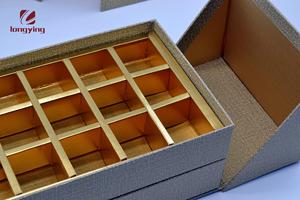 Caja de cartón de lujo con tapa para regalo, caja de cartón con tapa de 9 Uds./15 Uds./30 Uds. Para cajas de embalaje de chocolate/dulces/repostería - Product Image 5