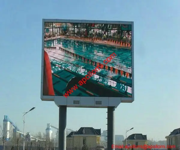 Papan Reklame Led Luar Ruangan Resolusi Tinggi Video 3D 4K