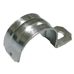 Electric steel conduit pipe strap one hole
