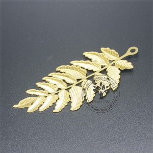 Metalen gift gepersonaliseerde metalen bladwijzers met bloem uitgesneden - Product Image 5