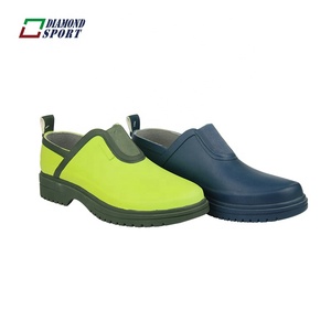 Chaussures de jardin en caoutchouc recyclable antidérapantes imperméables avec doublure en coton, design de couleur personnalisé, été automne, bottines à la cheville unisexes - Product Image 1