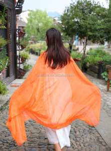 Viscosa Verano de la Señora <span class=keywords><strong>Elegante</strong></span> de <span class=keywords><strong>Un</strong></span> Solo Color al por mayor Chales Largos Mujer Bufanda de La Playa - Product Image 6