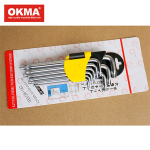 Extra long 9 pz torx chiave a <span class=keywords><strong>brugola</strong></span>/cr-v esagonali torx set di chiavi - Product Image 2