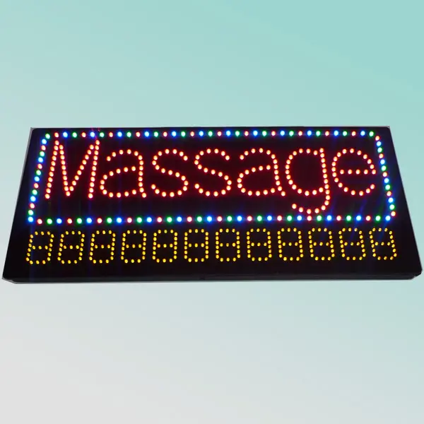 Ce Rohs 78X43cm Semi Outdoor Led Massage Display Met Samengesteld Telefoonnummer