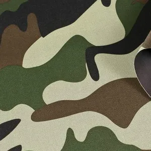 Polyester/Baumwolle 65/35 bedruckt wasserdichtes dunkelgrünes Uniform gewebe
