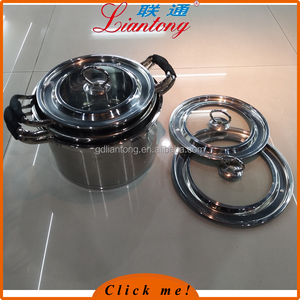 <span class=keywords><strong>24</strong></span> <span class=keywords><strong>cm</strong></span> en acier inoxydable 555 <span class=keywords><strong>marmite</strong></span> pot africain avec deux poignées - Product Image 1