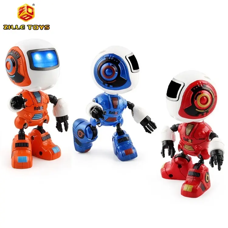 ZILLE New B/O Inductive Dancing Smart Diecast Robot With Lights and Sound