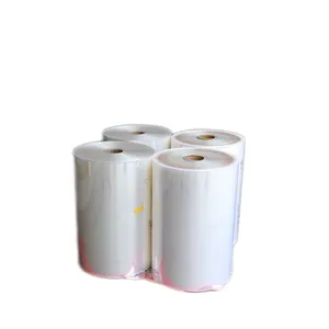 Hot blown tubular film sleeve PVC heat shrink packaging film custom for bottle tube cans