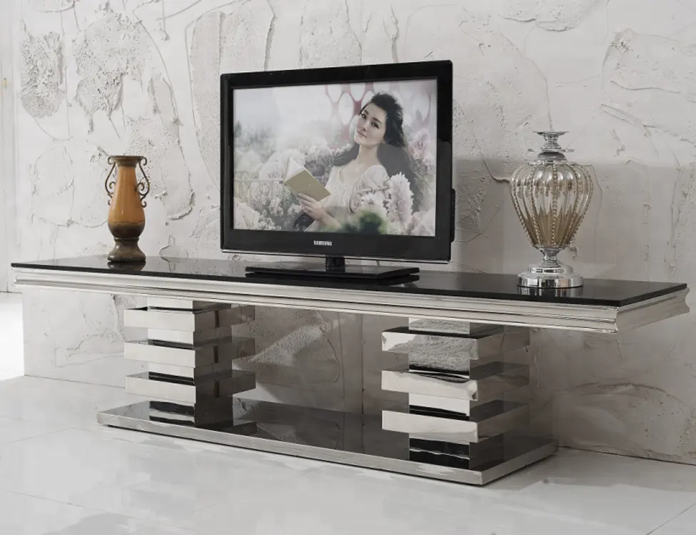 wholesale price modern living room stainless steel TV Stand
