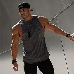 Factory direct Muscle Men Tank Top scoop neckline Tops Workout Bodybuilding