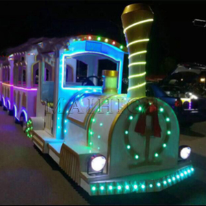 Petit Électrique <span class=keywords><strong>Parc</strong></span> D'attractions Utilisé Sans Rail Train Pour Vente - Product Image 4