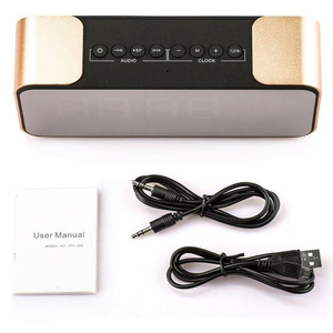 MX-21 gương LED kỹ thuật số Đồng hồ báo thức/BT/FM Radio/ TF thẻ/AUX/ Hands miễn phí - Product Image 6