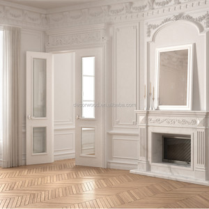 Giá tốt nhất tùy chỉnh bằng gỗ làm bằng màu xanh hải quân pháp đôi cửa - Product Image 6