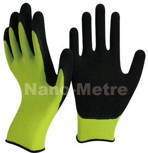 NMSAFETY-guantes de trabajo para jardinería, guantes de látex con revestimiento negro rojo, calibre 13, para Palma, EN388, 2016 - Product Image 5