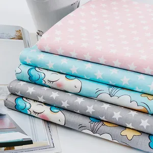 Textile sergé 100% coton, avec drap de lit imprimé de dessins animés, vente en gros,