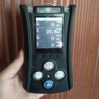 Detector de gas múltiple portátil 4 en 1, Analizador de gas 4 en 1, CO H2S, pantalla LCD
