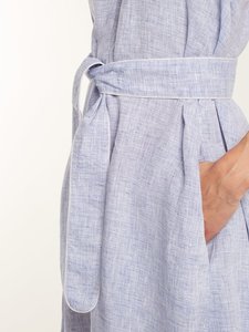 <span class=keywords><strong>Abiti</strong></span> da Donna Personalizzati in Lino, Vestito Lungo <span class=keywords><strong>con</strong></span> <span class=keywords><strong>Spacco</strong></span> Alto, Elegante Abito da Festa Sexy per Donne - Product Image 6