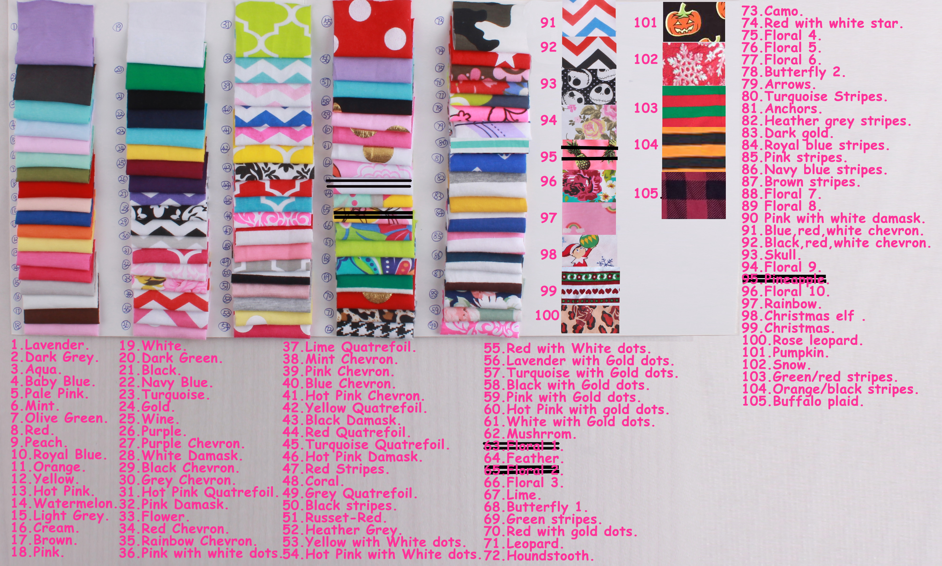 more than 100 colors