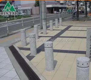 Plaza de aparcamiento de piedra bollard pilar de piedra DIS-P027