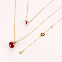 S-291 Xuping plaqué ensemble de bijoux or mode Simple indien pour les femmes perle conception Bracelet collier deux pièces or ensemble de bijoux
