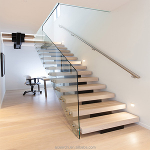 Lan Can Kính Với Cầu Thang Sắt Rèn Nội Thất Sân Thượng/Hiên - Product Image 2