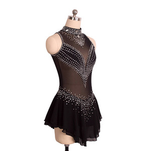 Negro <span class=keywords><strong>patinaje</strong></span> disfraces sexy sin respaldo skate vestido de salida de fábrica dama adulta es <span class=keywords><strong>patinaje</strong></span> <span class=keywords><strong>sobre</strong></span> <span class=keywords><strong>hielo</strong></span> Sexy traje - Product Image 4