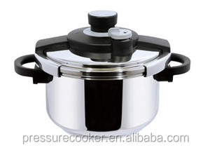 Casserole à pression T-fal Clipso en acier inoxydable, 6,3 litres, compatible induction, système de verrouillage sécurisé à une main, passe au lave-vaisselle, argent - Product Image 2