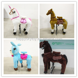 Bestseller mechanische Fahrt auf Tier für Kinder lustige Kinder zu Fuß Pferd - Product Image 4