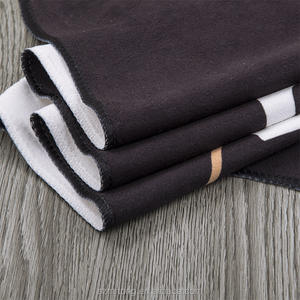 Asciugamano da palestra con logo personalizzato di colore <span class=keywords><strong>nero</strong></span> Velour <span class=keywords><strong>telo</strong></span> <span class=keywords><strong>mare</strong></span> con stampa logo - Product Image 3