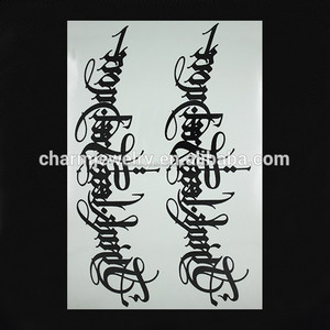 Oem ingrosso Rune modello braccio tatuaggio nero falso <span class=keywords><strong>tatuaggi</strong></span> <span class=keywords><strong>tatuaggi</strong></span> <span class=keywords><strong>temporanei</strong></span> per mano w-1096 - Product Image 1
