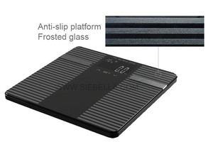 Neues Design digitale Gewichtsskala niedriges MOQ günstiger Preis gehärtetes Glas Plattform digitales Wiegen Körperfett-Analysator-Skala - Product Image 6
