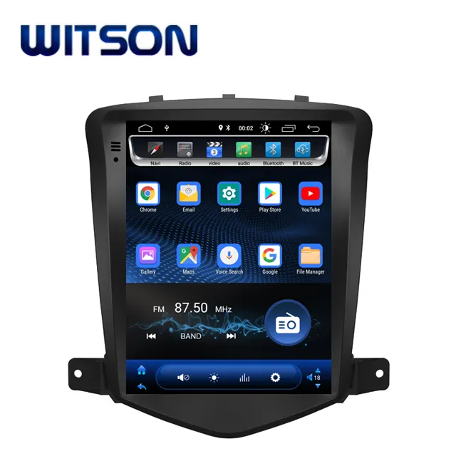 WITSON Android 9.0 verticale tesla Multimediale Dell'automobile dello schermo di NAVIGAZIONE GPS Radio player per il 2008-2011 Chevrolet CRUZE AT/ MT sia