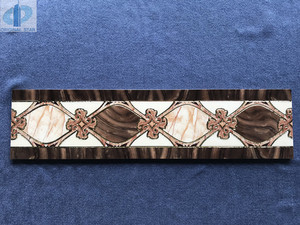 Azulejo de suelo Diseño Borde Serie negra Villa Vestíbulo Pared Azulejos decorativos Azulejo de borde de mármol negro Tamaño 150X600mm - Product Image 6