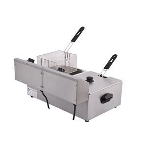 Eléctrico <span class=keywords><strong>de</strong></span> acero inoxidable 6 + 6L doble tanque freidora para <span class=keywords><strong>papas</strong></span> fritas francés <span class=keywords><strong>pollo</strong></span> <span class=keywords><strong>de</strong></span> patata - Product Image 6
