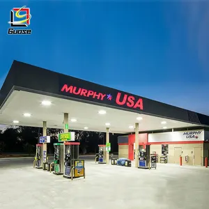Gas station furniture car wash shed with convenience store