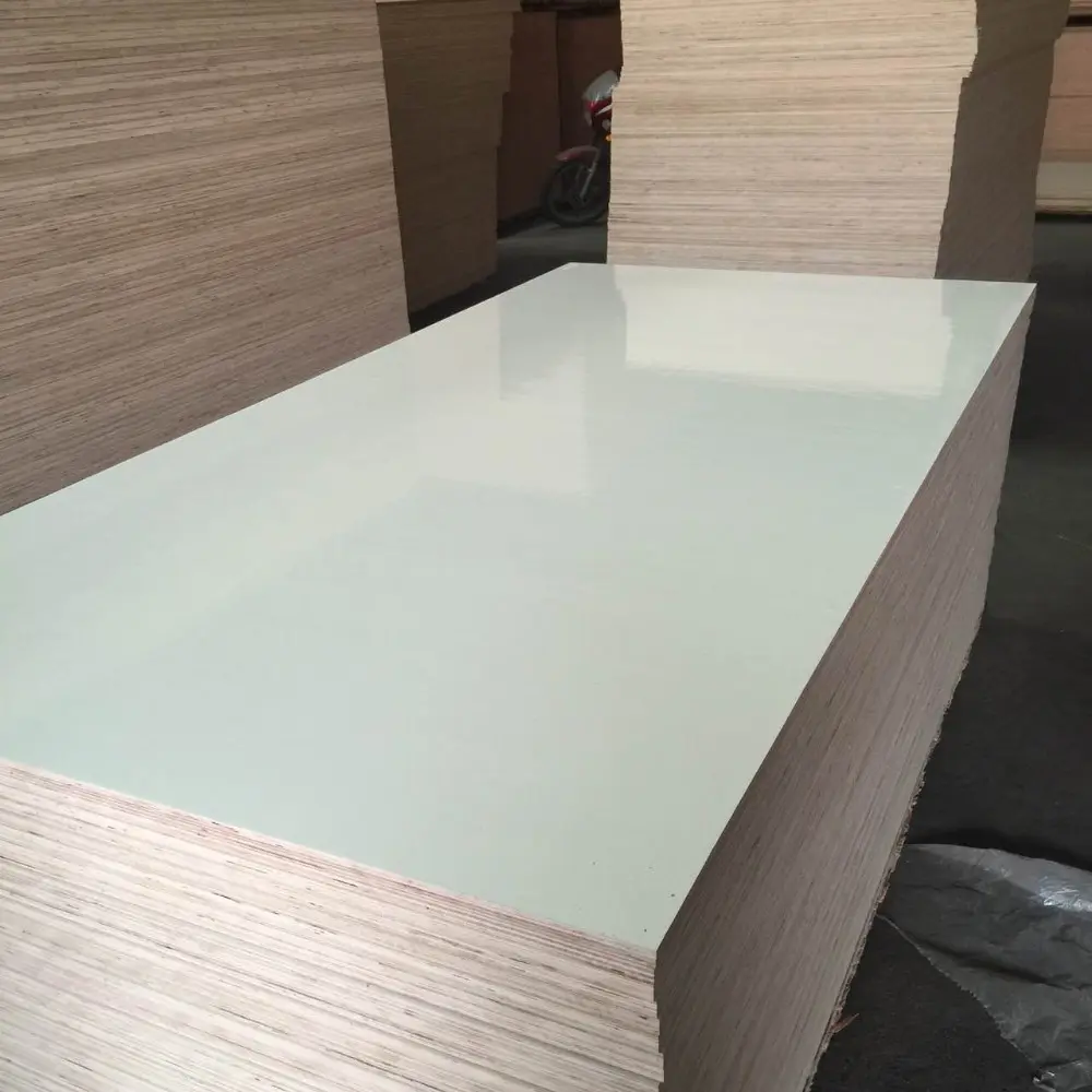 Madera contrachapada de poliéster blanco núcleo combi de 3mm