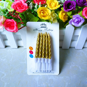Vela espiral de cumpleaños para decoración de pasteles, color dorado y morado, 2022 - Product Image 2